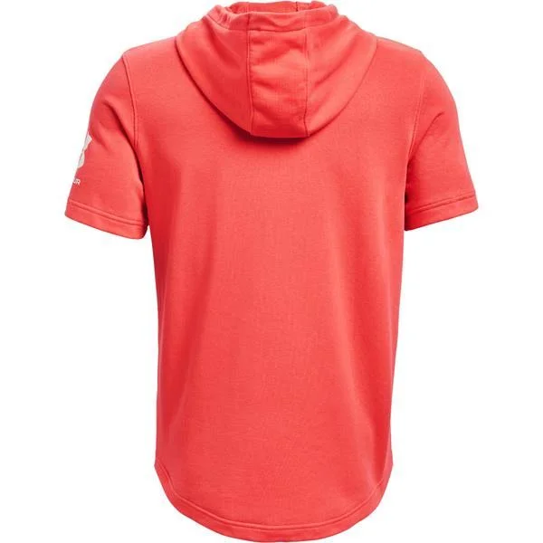 Under Armour Men's Rival Terry Short Sleeve Hoodie Red LG