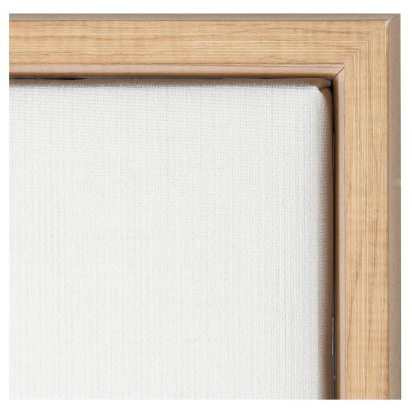 Kate and Laurel Sylvie Baby Goat Black and White Portrait Natural Framed Canvas Wall Art by Simon TE Tai