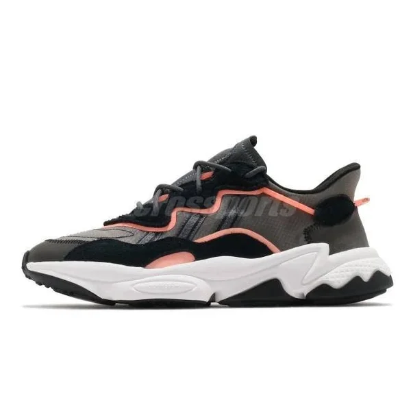 Adidas Originals Ozweego Black Signal Coral Grey ... - Size 4.5 Men