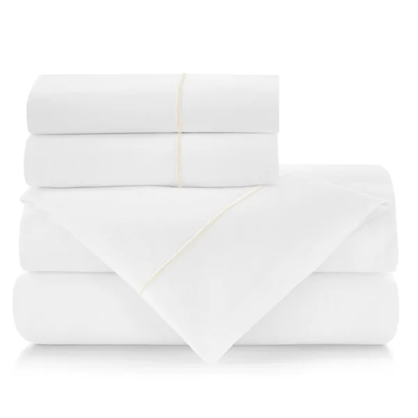Peacock Alley Pearl Boutique Percale Sheet Set -Twin XL
