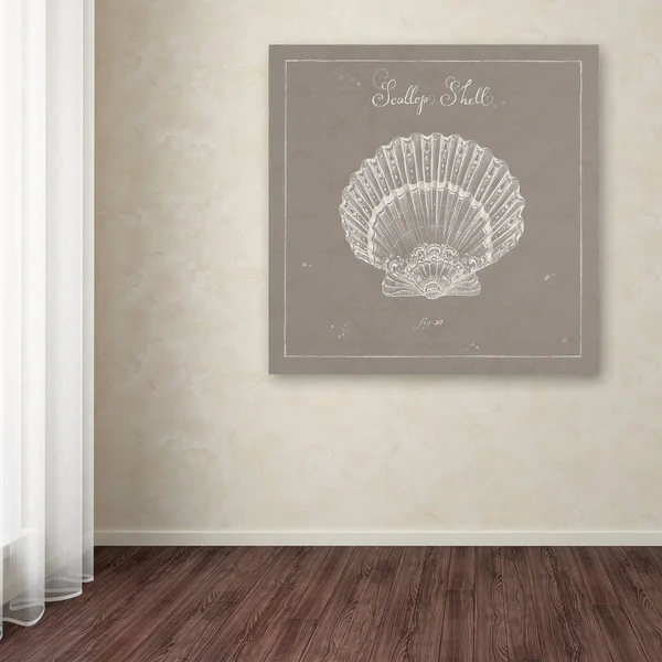 Trademark Art Daphne Brissonnet 'Underwater Life XV Greige' Canvas Art
