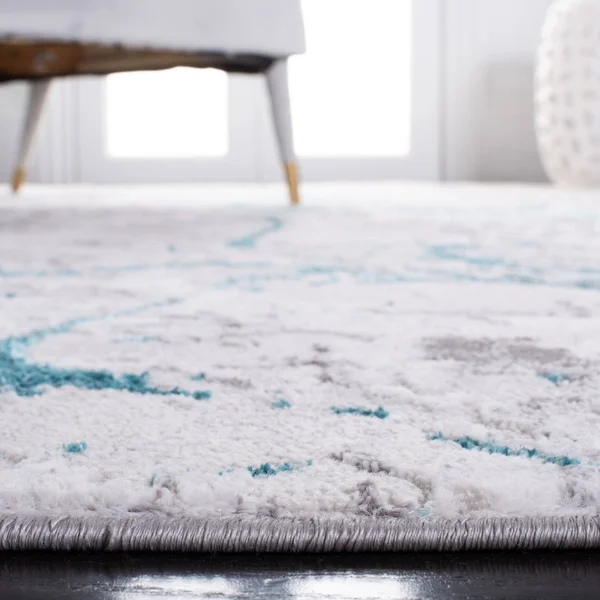 Safavieh Amelia Rug Collection ALA293G - Grey, Gold - 4&-5x22 x 6&-5x22