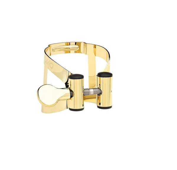 Vandoren LC56DP M/O Ligature and Plastic Cap for Soprano Saxophone - Gilded Finish