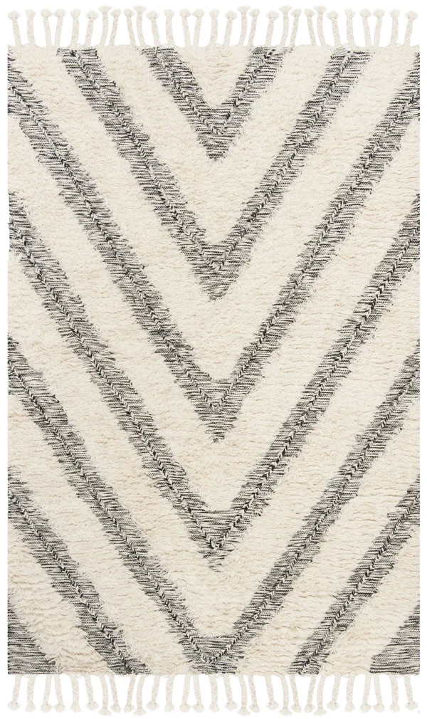 Safavieh Kenya KNY901H 9&0x22 x 12&0x22 Black, Ivory Area Rug