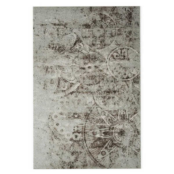 Porch & den Newel Grey Area Rug - 3&11x22 x 5&11x22