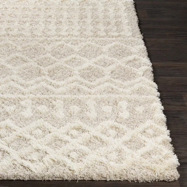 Prompton 2&7x22 x 12& Bohemian/Global Shag Moroccan Farmhouse Area Rug - Hauteloom