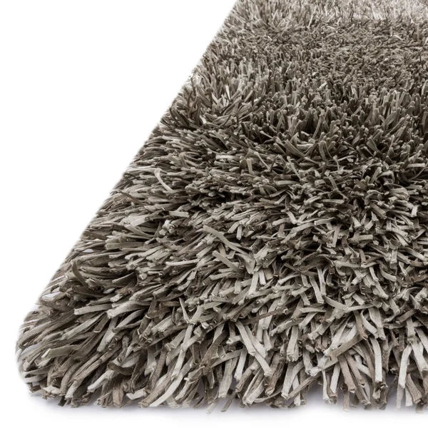 Alexander Home Rocco Hand-Tufted Mid-Century Modern Plush 3x22 Shag Rug - Pewter 7&6x22 x 9&6x22