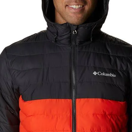 Columbia Powder Lite Hooded Jacket - Men's Red Quartz/Shark - XXL