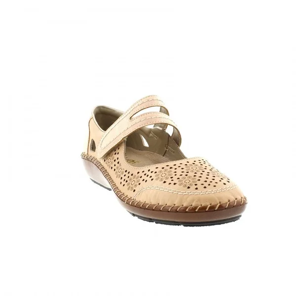 Rieker 44875-31 Rose Leather 38 EU Mary Jane Bar Shoes