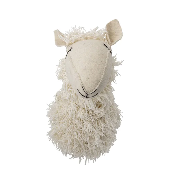 Bloomingville Wall Decor Sheep - Kids - Animal Heads, White