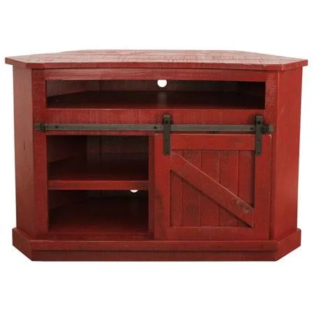 American Heartland 33739cm 36 in. Rustic Alcove Corner TV Stand, Chocolate Mousse, Brown
