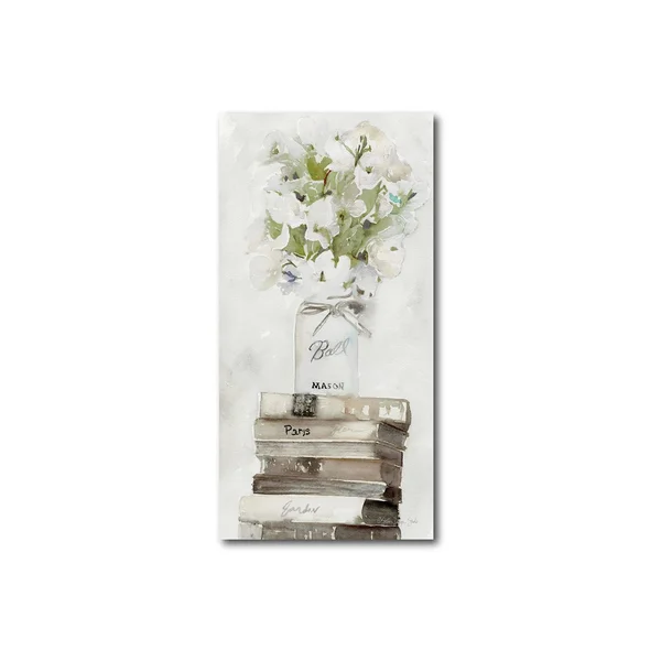 Courtside Market Parisian Pot 4 Gallery Canvas Wall Art - 12x24