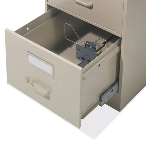 Global 2-Drawer 25x22 Deep Vertical File Cabinet, Letter, Black
