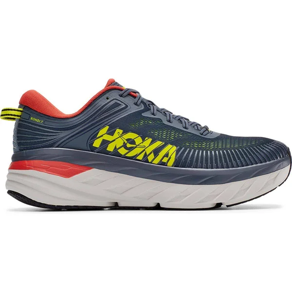 Hoka One One Men's Bondi (Wide) 7 Turbulence-Chili, 7.5