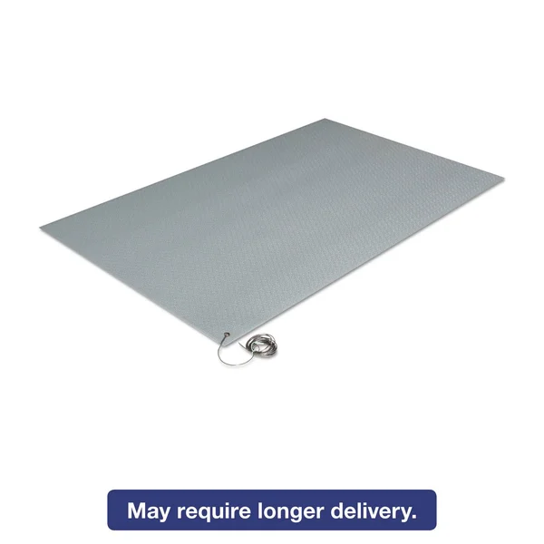 Crown Antistatic Comfort-King Mat Sponge 24 x 60 Steel Gray