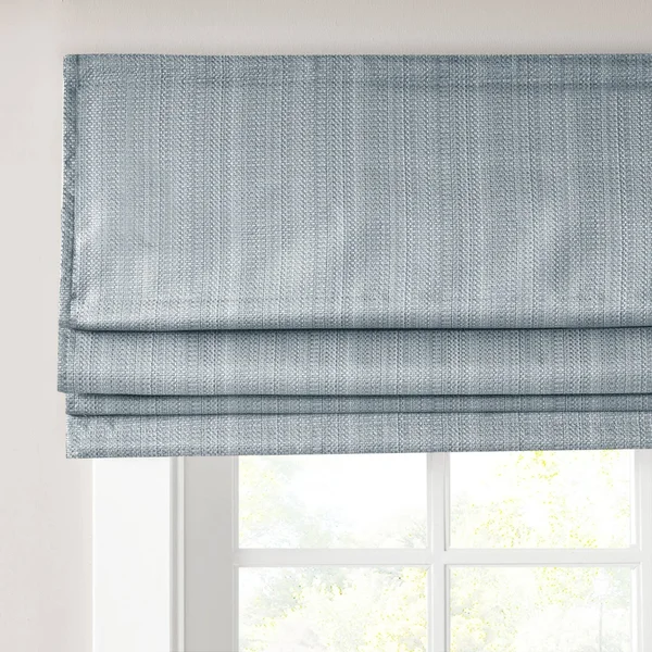 Madison Park 100% Polyester Basketweave Room Darkening Cordless Roman Shade - MP40-7318