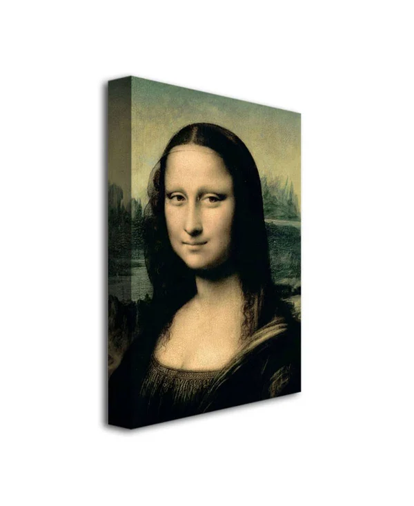 Trademark Fine Art Leonardo Da Vinci 'Detail of The Mona Lisa' Canvas Art
