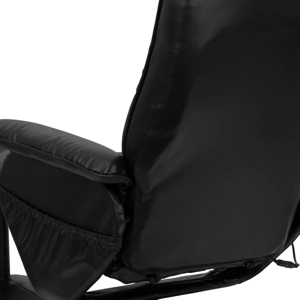 Flash Furniture Recliner and Ottoman - Black
