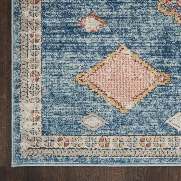 Nourison Concerto CNC14 Area Rug - Blue, 6&7x22 x 9&6x22