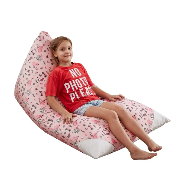Loungie 55x22x35x22 Storage Bean Bag Cover - Princess Pink