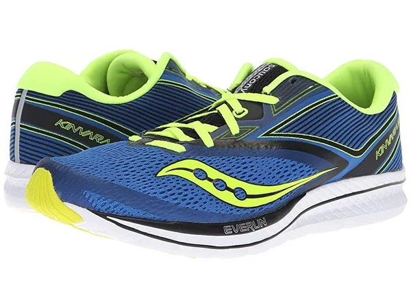 Saucony Kinvara 9 Men's Running Shoes Blue/Black/Citron Size 12.5 Width D - Medium