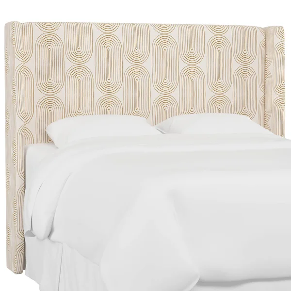 California King Wingback Headboard Oblong Mustard - Project 62