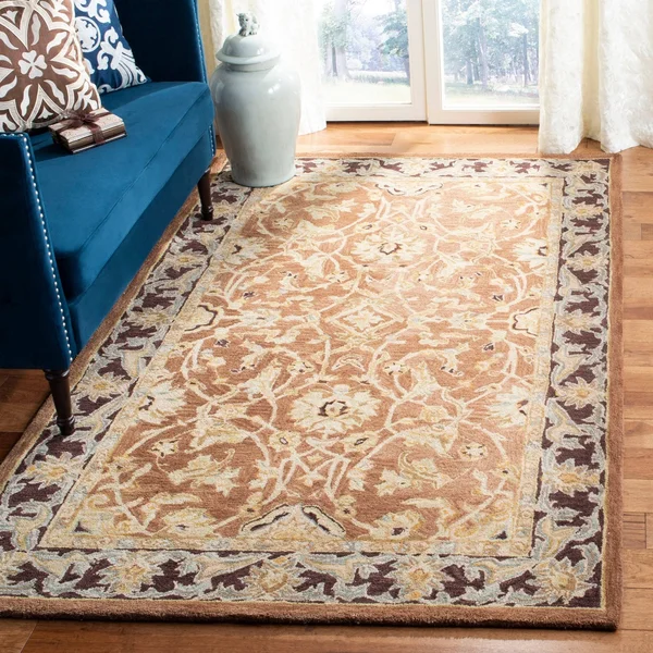 Safavieh Anatolia Brown/Tan Area Rug; Round 4&