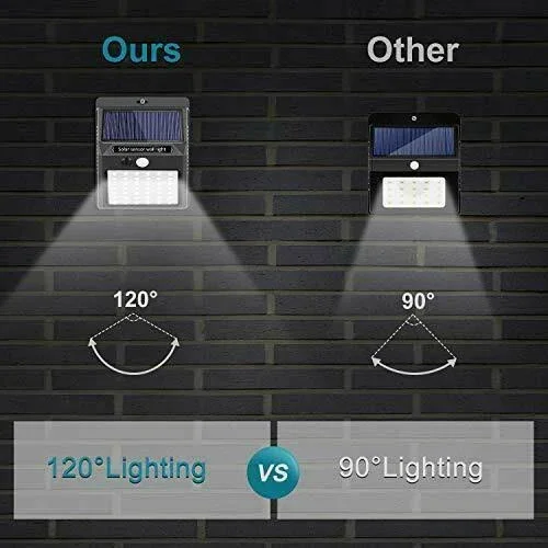 Solar Lights Outdoor [42 LED/3 Working Mode] - SEZAC Solar Security Lights Solar