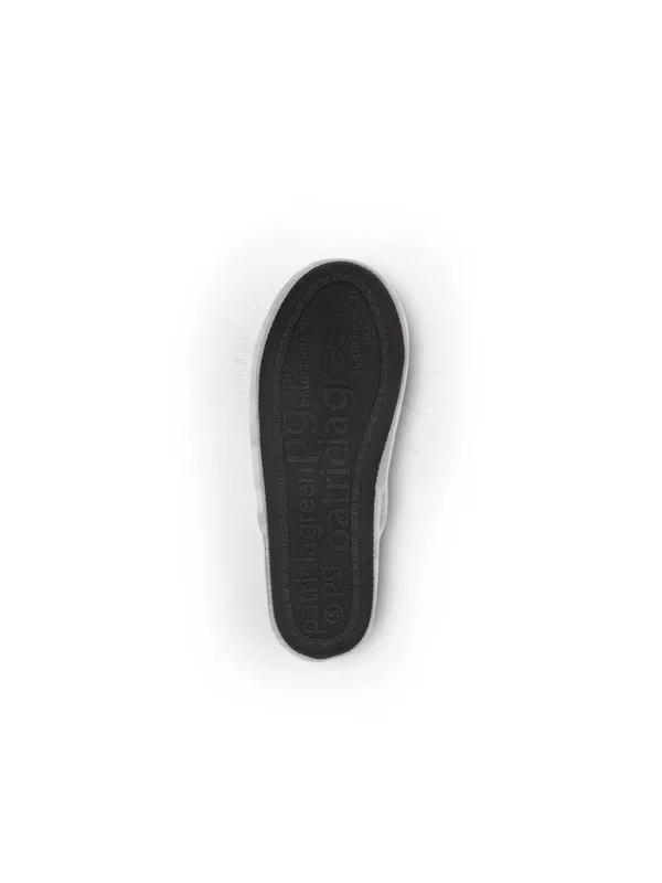 Patricia Green Daisy Pouf Slipper Charcoal, 7/S