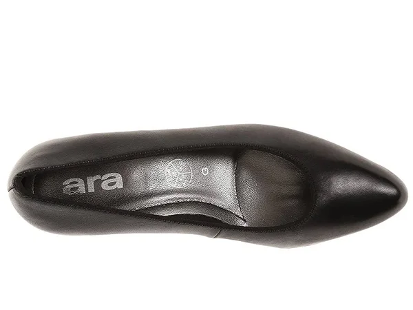 Ara Women's Kelly Dress Pump, Black Leather, 9 M US