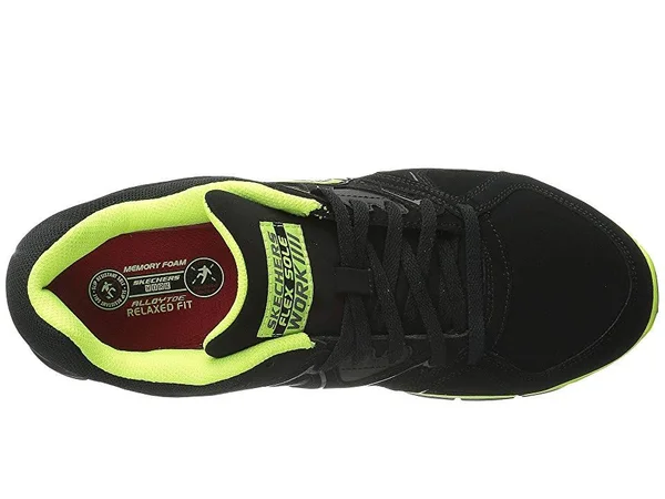 Skechers Work Synergy - Ekron Alloy Toe - Men's Black/Lime