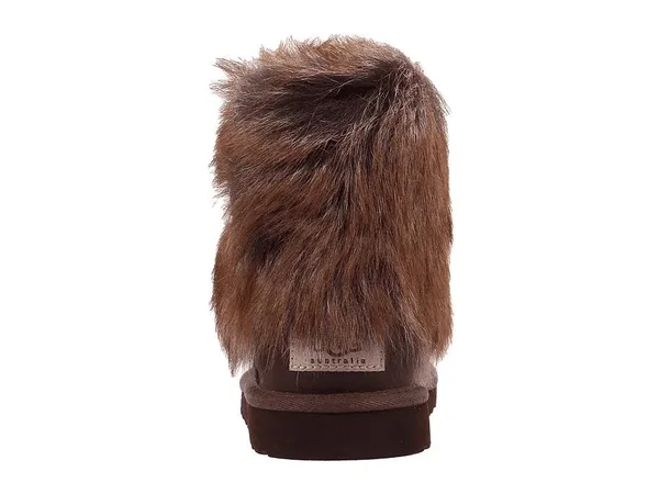 Ugg Kids Ellee Leather Boots Chocolate, Kids Unisex, Size: 2, Brown