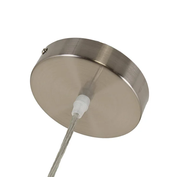 Chloe Lighting Ironclad Contemporary-Style 1 Light Brushed Nickel Ceiling Mini Pendant 8x22 Wide