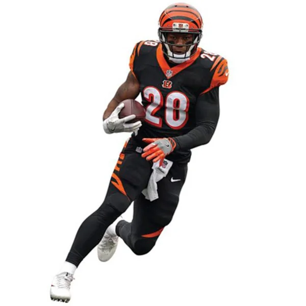 Fathead Joe Mixon Cincinnati Bengals Life Size Removable Wall Decal
