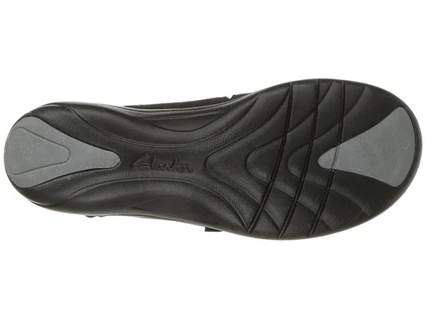 Clarks Saylie Quartz Sandals Black Nubuck 6 M