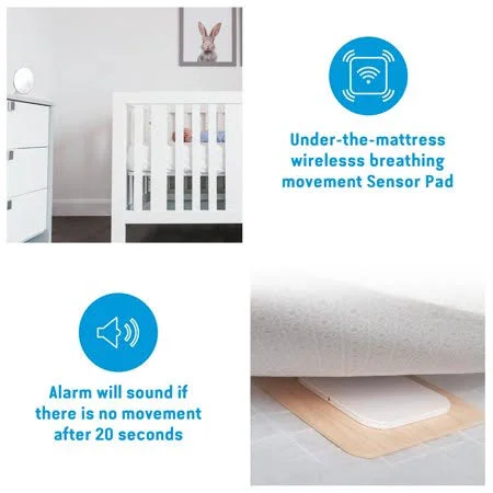 Angelcare AC017 - Movement Baby Monitor, Breathing Wireless Sensor Pad