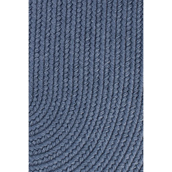 Pura Braided Rug in Sailor Blue 2' x 3' Oval