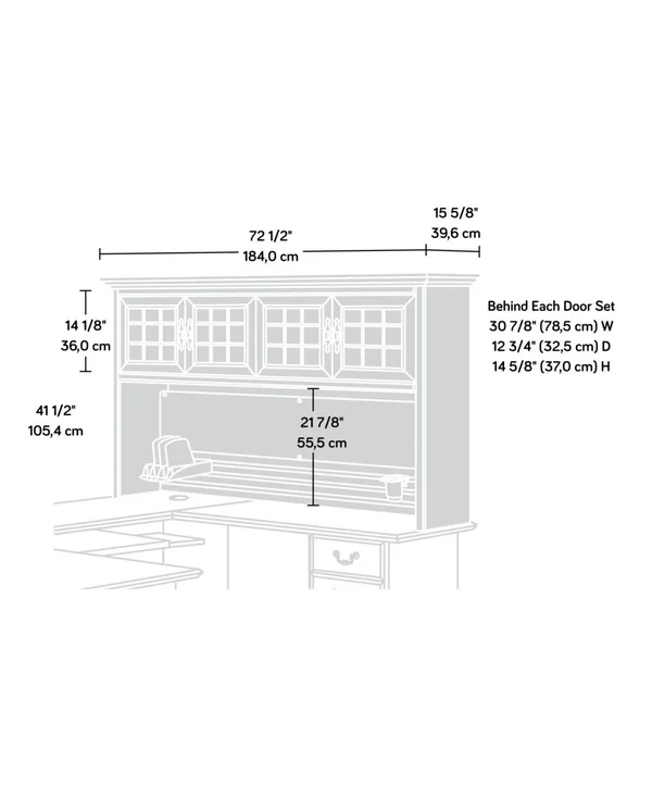 Sauder Heritage Hill Hutch, Classic Cherry