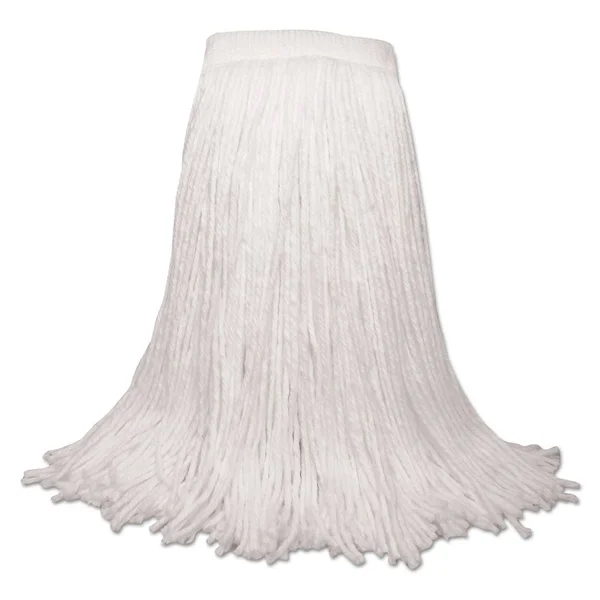 Boardwalk Mop Head, Premium Saddleback Head, Rayon Fiber, 24-oz., White, 12/Carton