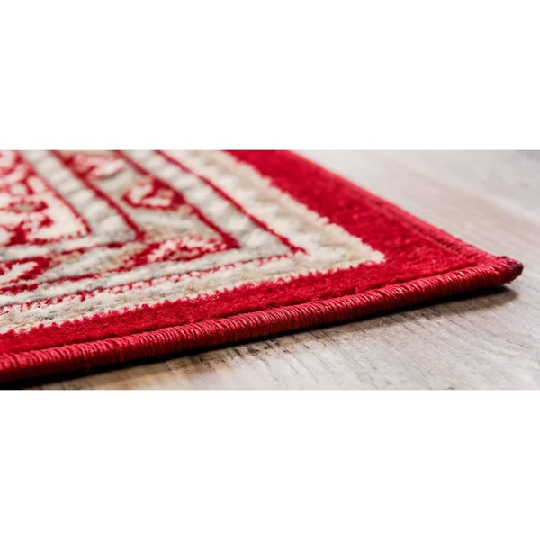 Unique Loom Allover Williamsburg Area Rug (4& x 6& - Red)
