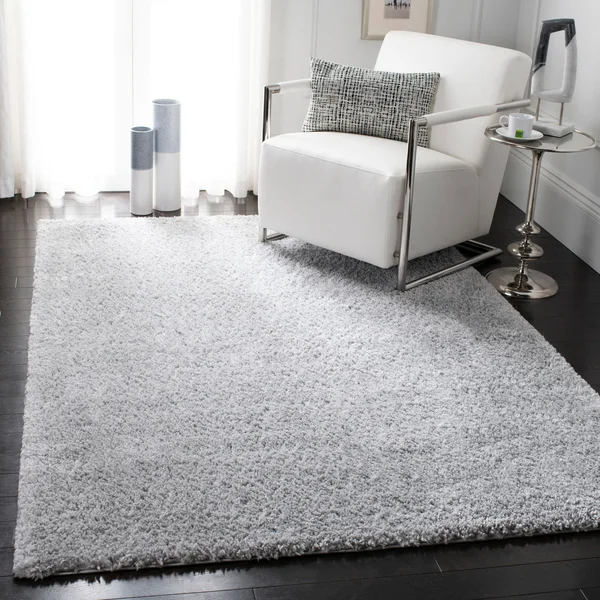 Safavieh August Shag Red 9 ft. x 9 ft. Square Solid Area Rug
