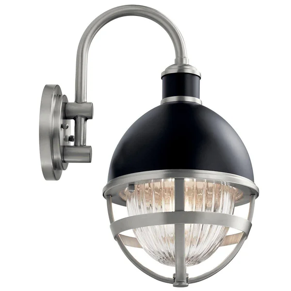 Kichler 59049BK Tollis 1 Light 15 inch Black Outdoor Wall Small