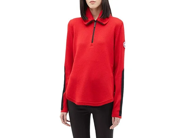 Canada Goose Fairhaven ¼ Zip Sweater (Women - Red, XS)