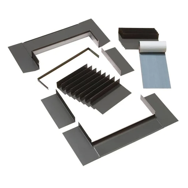 VELUX EDL C12 0000B Skylight Flashing, C08/C12 Low-Profile Shingle Roo