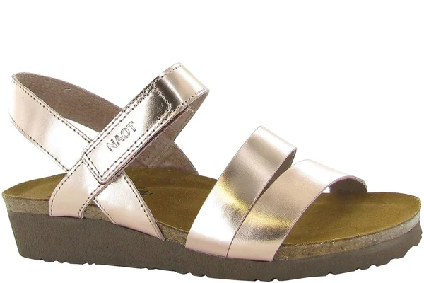 Naot Women's Kayla Sandal, Size: 36, Rose Gold Leather