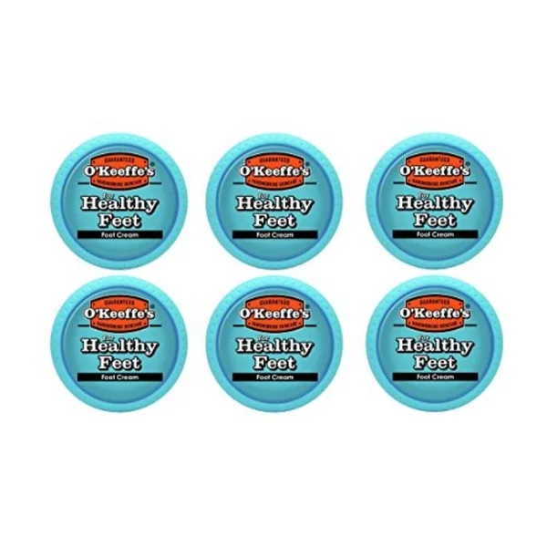 OKeeffes K0320001-6 Healthy Feet Foot Cream in Jar 6 Pack 3.2 oz