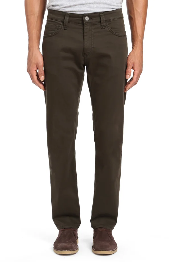 Mavi Men's Zach Twill Jeans - Dark Green - Size 38x30