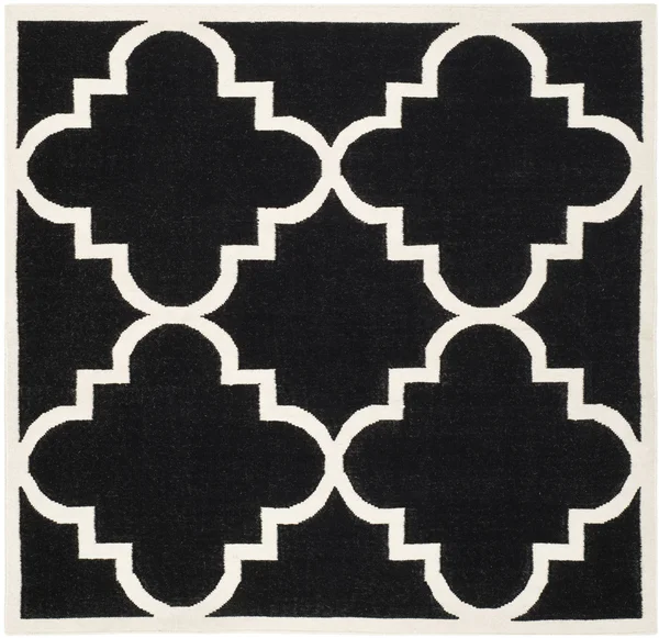Safavieh Dhurries DHU633A 2&6x22 x 12&0x22 Runner Black - Ivory Area Rug