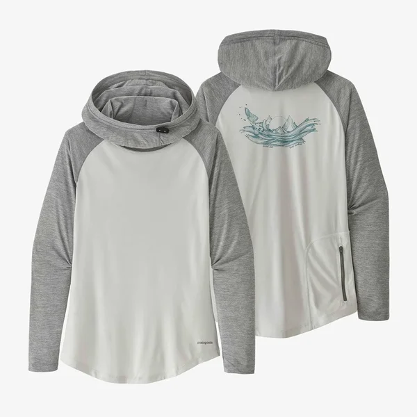 Patagonia Tropic Comfort Hoody - Women's Tail Rise: White, Large