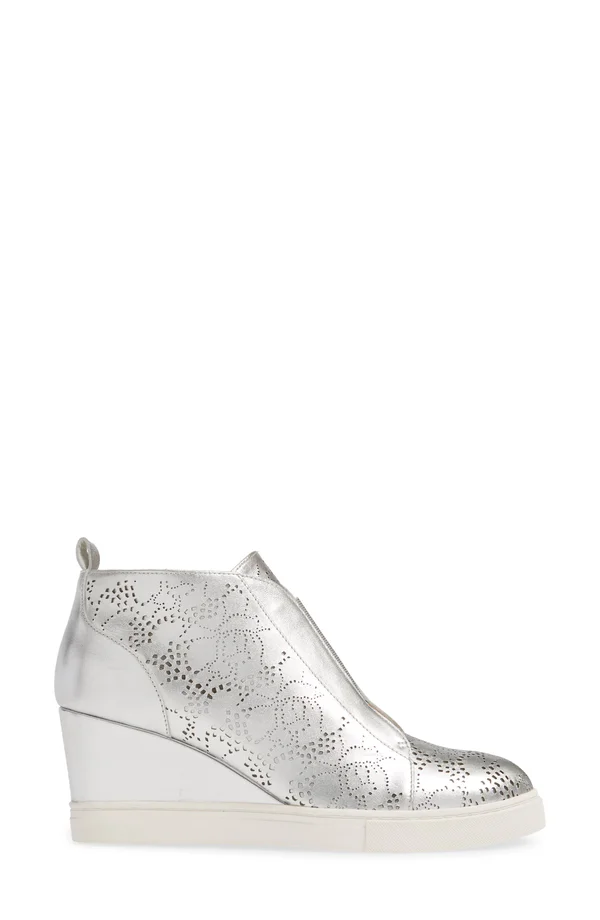 Women's Linea Paolo Felicia II Wedge Bootie - 7 M - Sapphire Suede